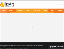 Tablet Screenshot of iziart.cz